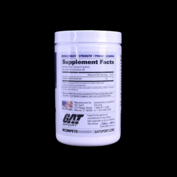 Creatina GAT Creatine Essentials (300 grs) - Imagen 2