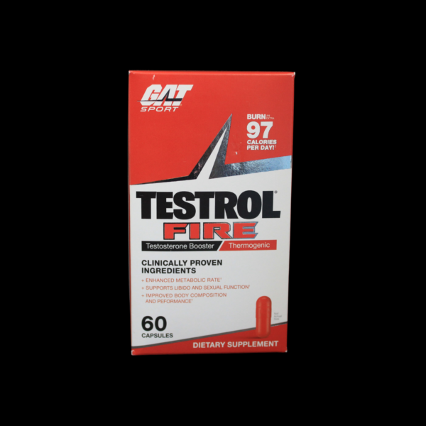 Precursor de Testosterona GAT Testrol Fire (60 caps)