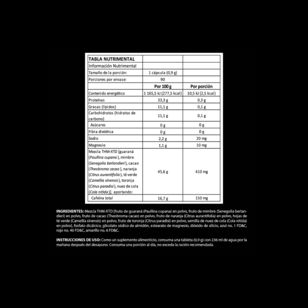 Termogénico Hi-Tech Pharmaceuticals Black Widow (90 caps) - Imagen 2