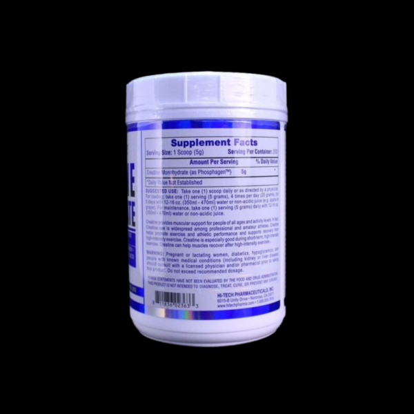 Creatina Hi-Tech Pharmaceuticals Creatine Monohydrate (1 kg) - Imagen 2