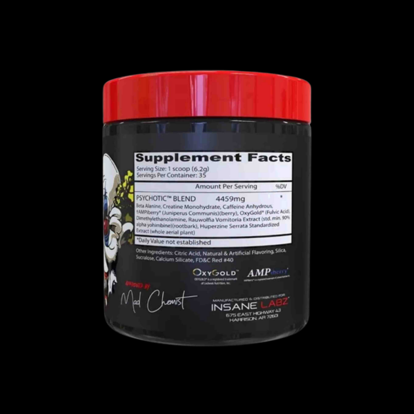 Pre-Entreno Insane Labz Psychotic (35 servicios) - Imagen 2