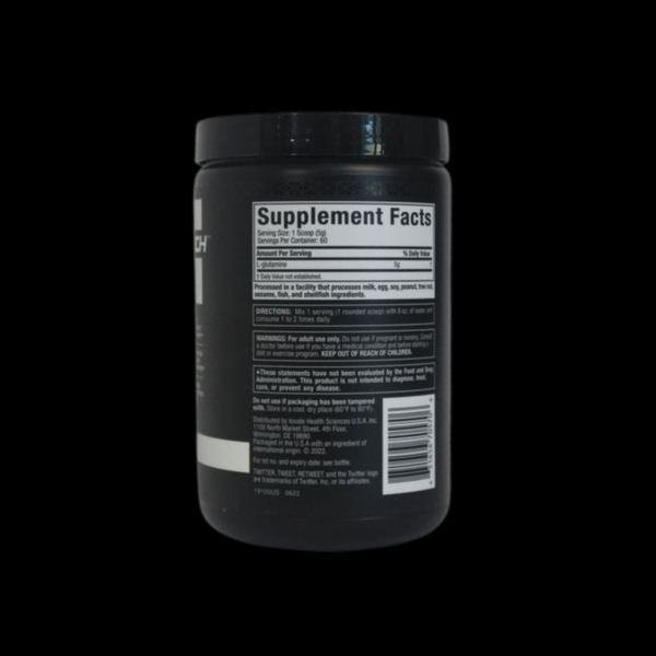 Glutamina Muscletech 100% Platinum Glutamine (300 grs) - Imagen 2