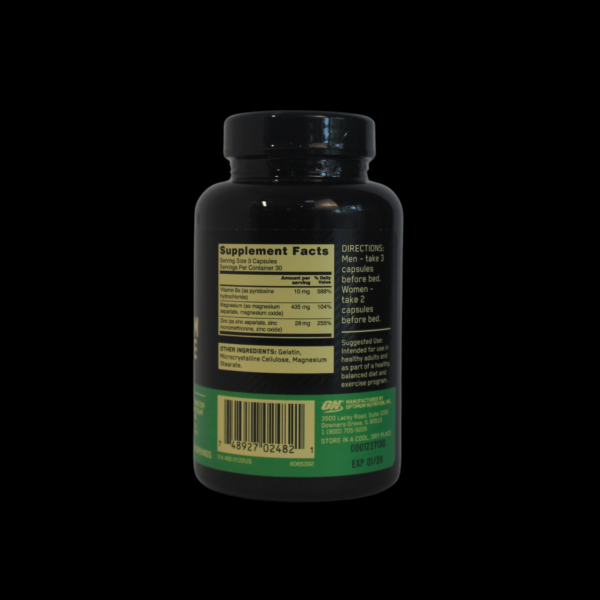 Vitaminas Optimum Nutrition ZMA (90 caps) - Imagen 2