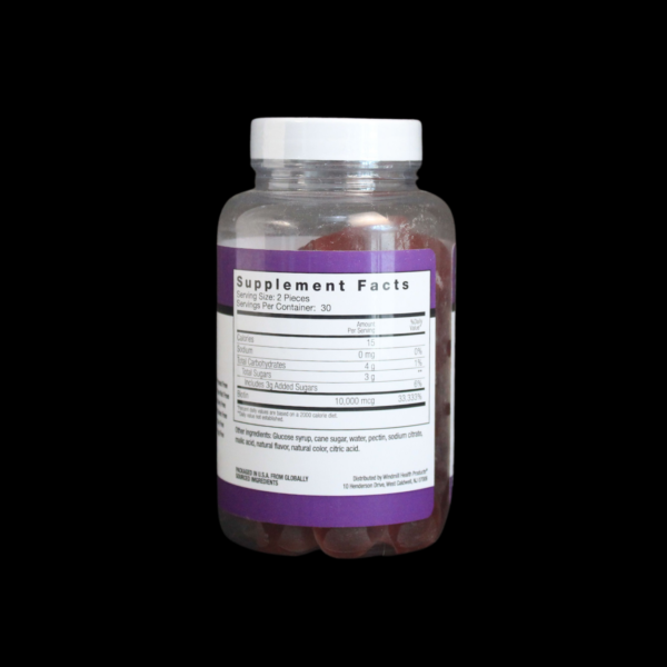 Biotina WHP Rejuvicare Biotin Gummies 10000mcg (60 gummies) - Imagen 2