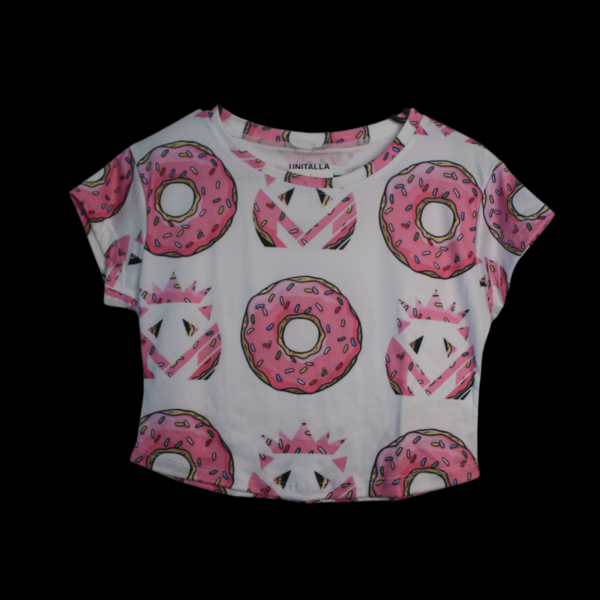 BIGMOY Top Mujer Sublimada -Donas-